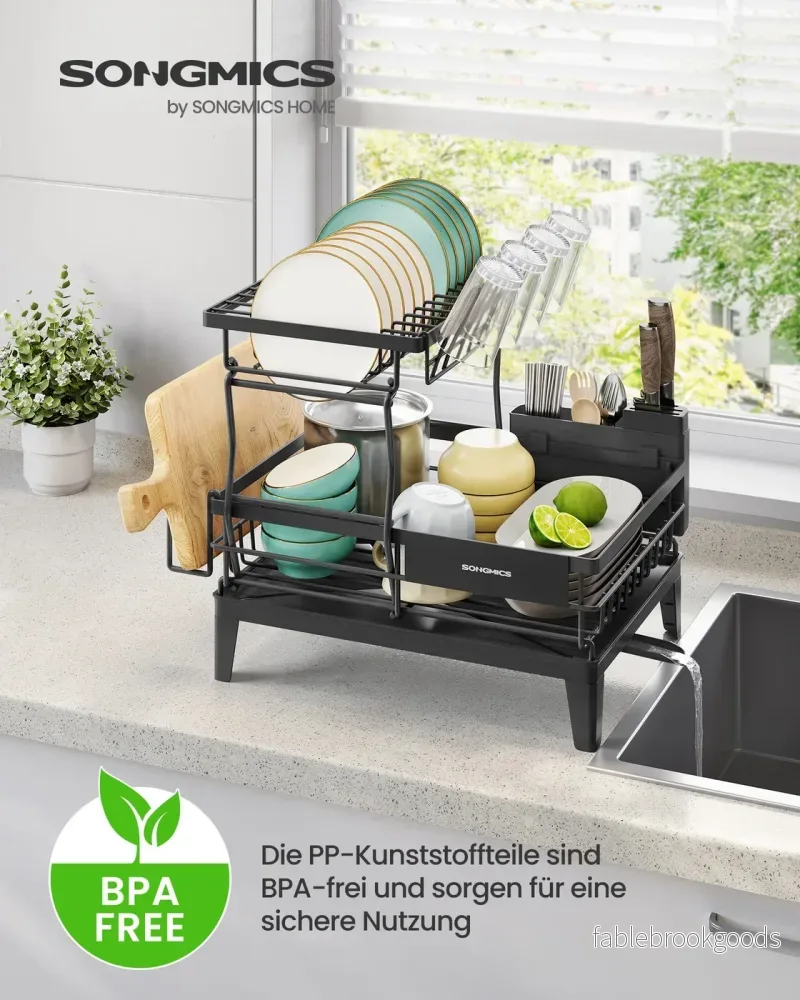 Dräneringsställ 2 plan - Stor kapacitet - Köksarrangör - Bild 2