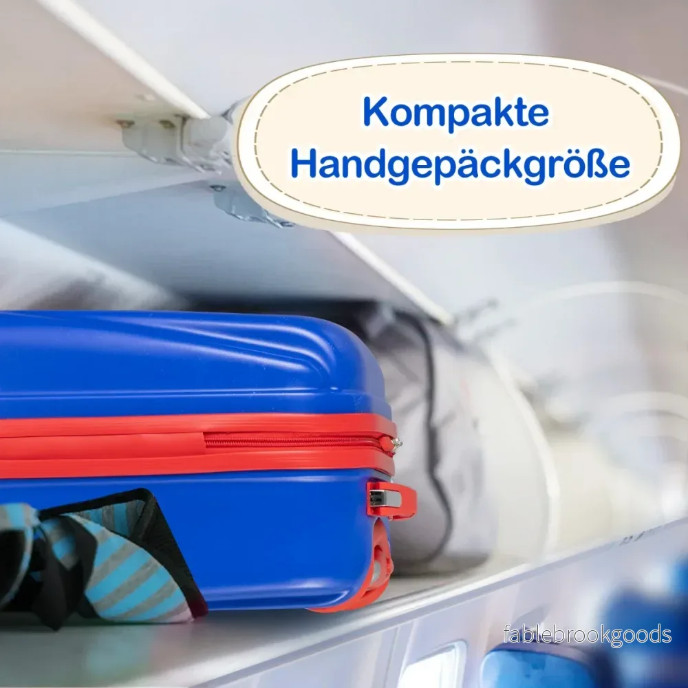 delat – barnbagageset Handbagage och ryggsäckset – 2 – Blå - Bild 2