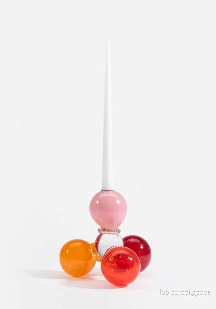Ljusstake - Bollar, Liten röd - Bild 2