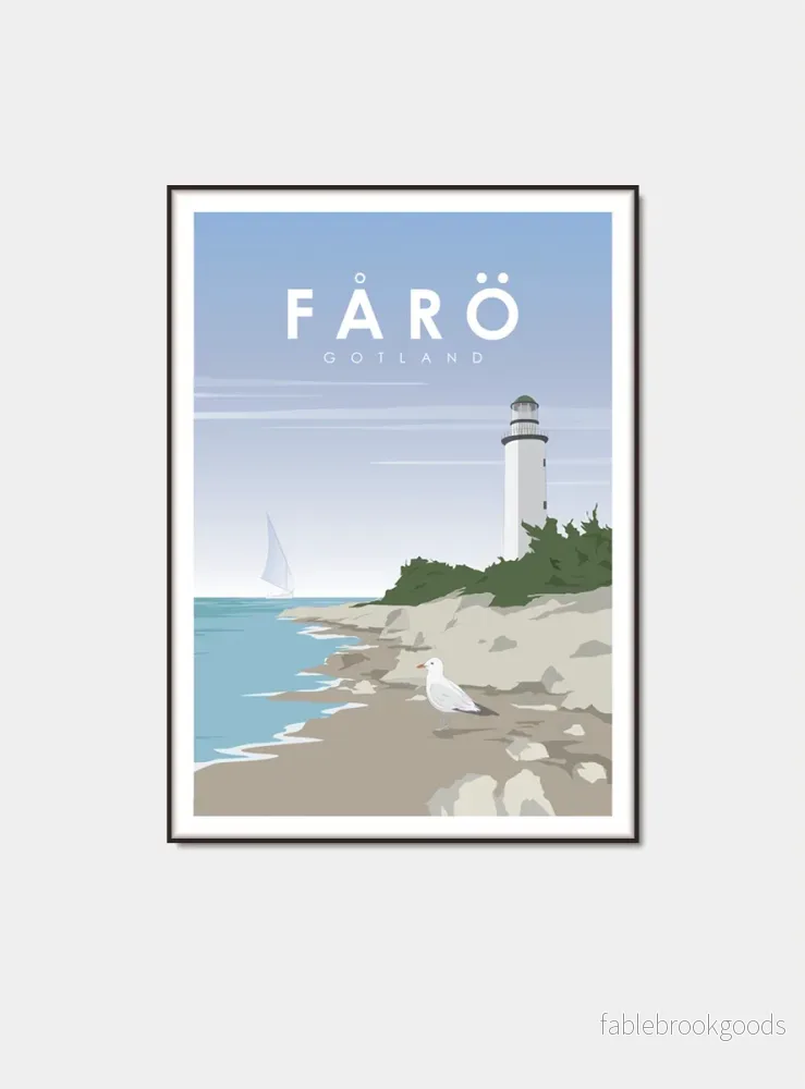 Fårö Fyr – Gotland poster Fårö Fyr – Gotland poster