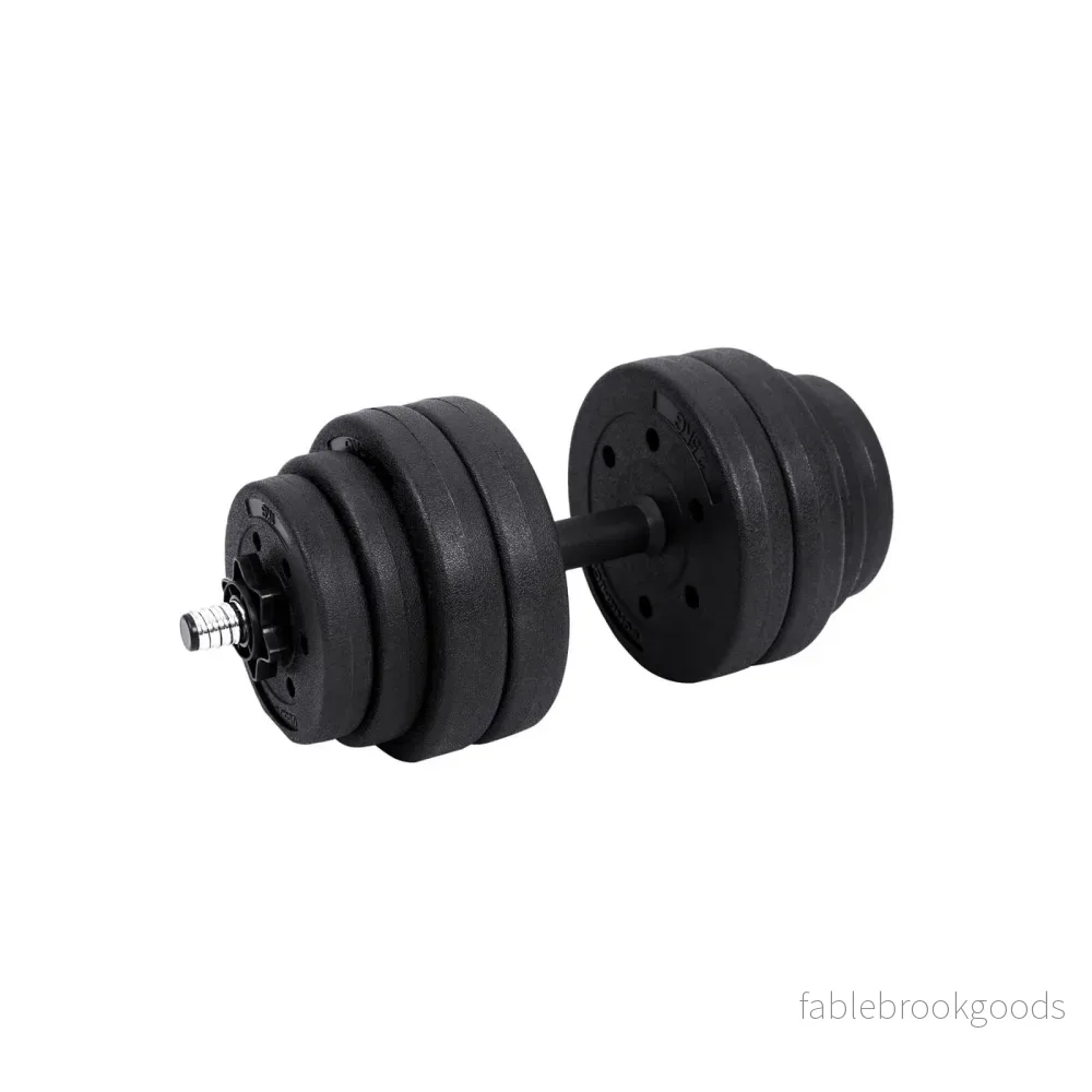 Hantelset – justerbara hantlar – 20 kg / 30 kg – svart - Bild 2