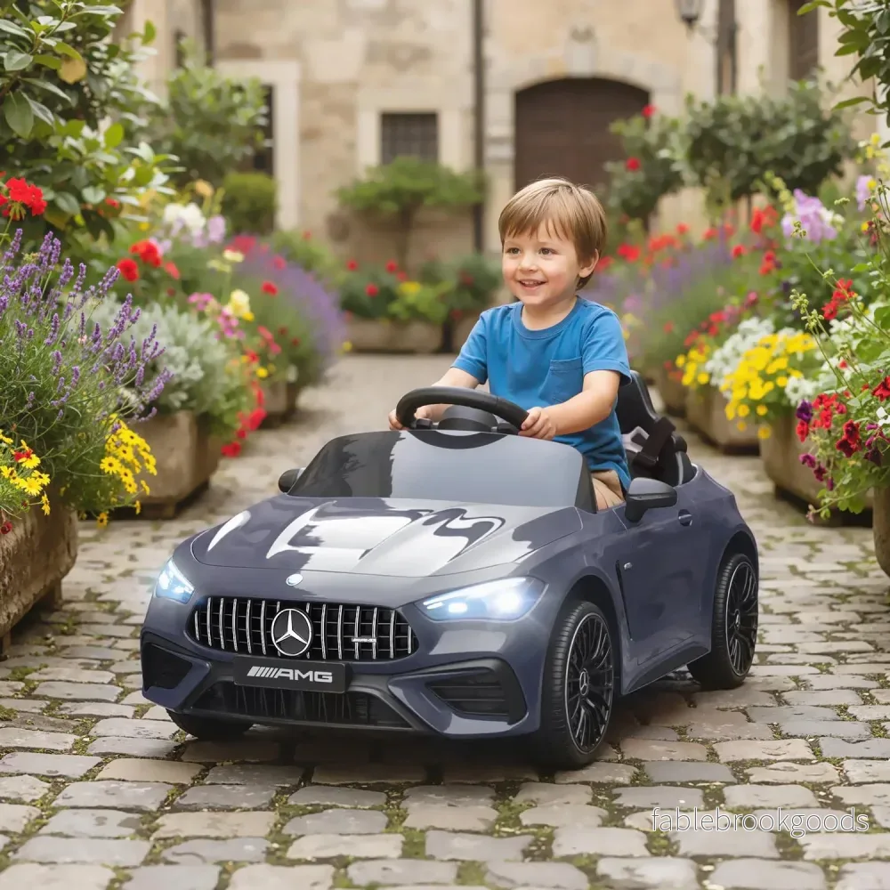 Elbil för barn, Mercedes-design, 12V, fjärrkontroll - Bild 2
