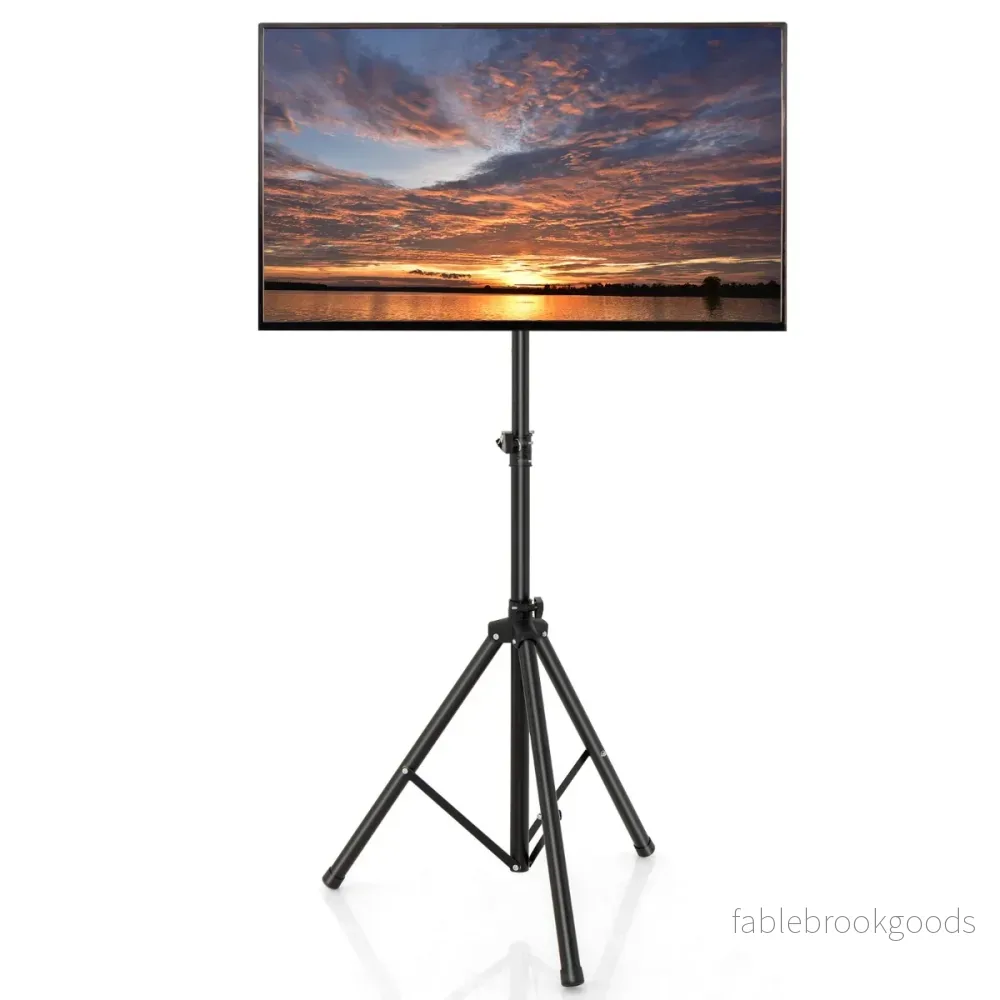 Höjdjusterbart – TV ställ för tum plasma/LCD/LED och platt skärm upp till – 21-47 35 kg – Svart - Bild 3