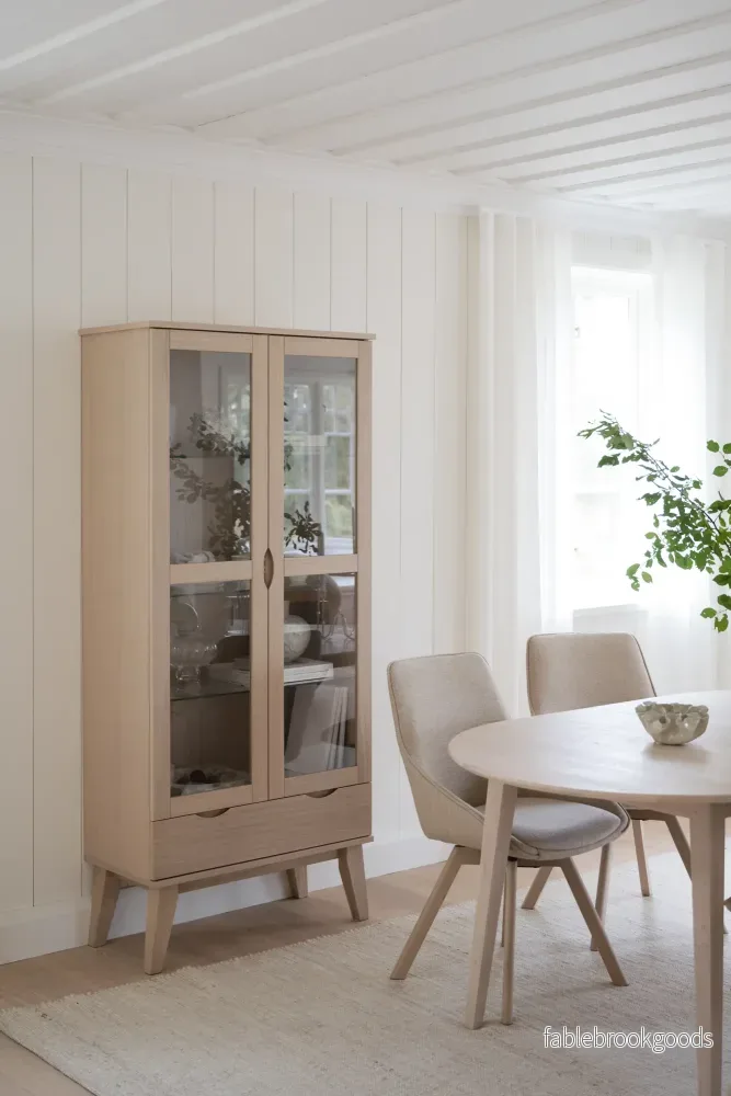 Filippa - Vitrinskåp Vitpigmenterad - Bild 2