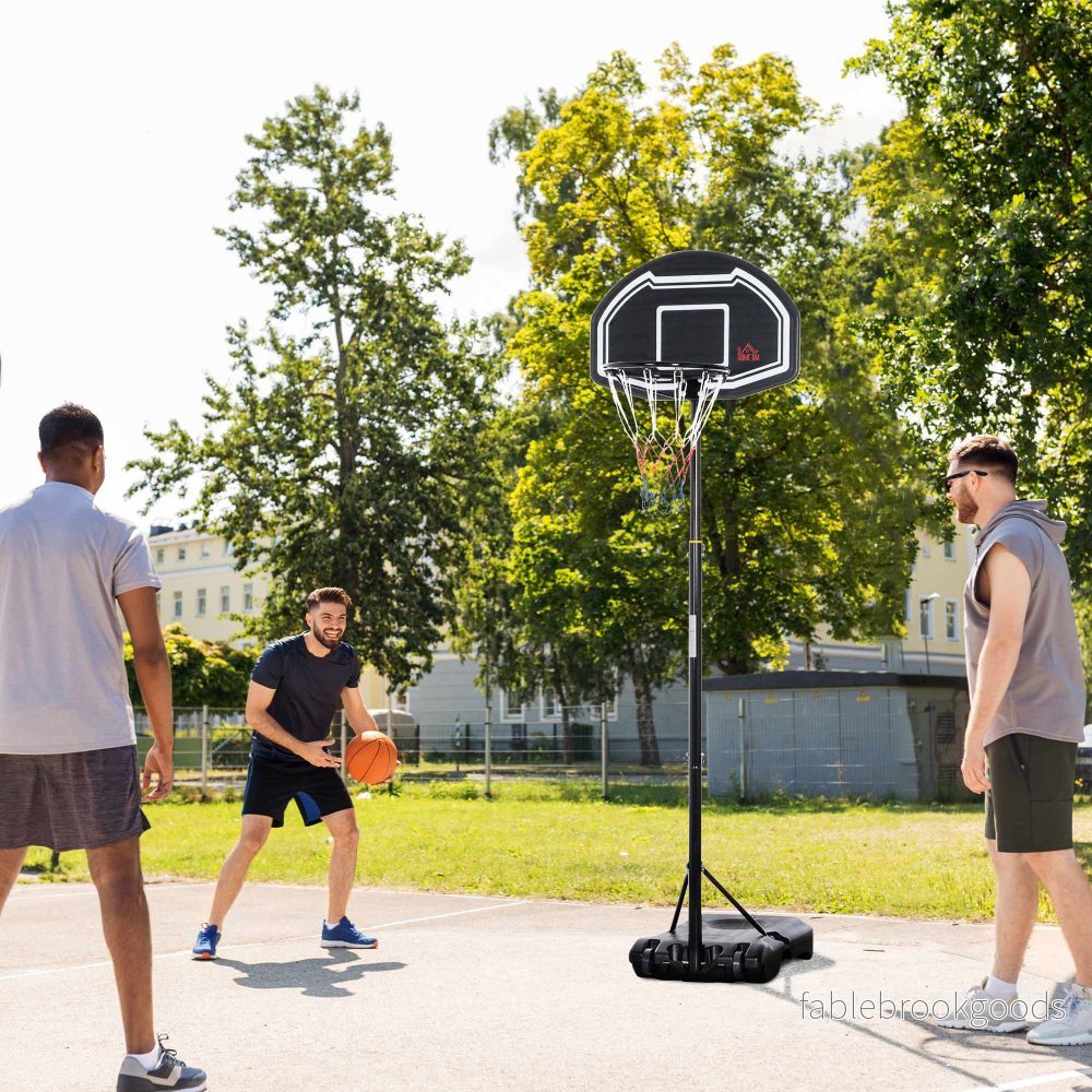Justerbar basketkorg för utomhusbruk med hjul, 160-210 cm - Bild 2