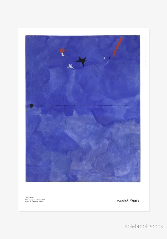Poster: Joan Miró, Huvud av katalansk bonde Poster: Joan Miró, Huvud av katalansk bonde