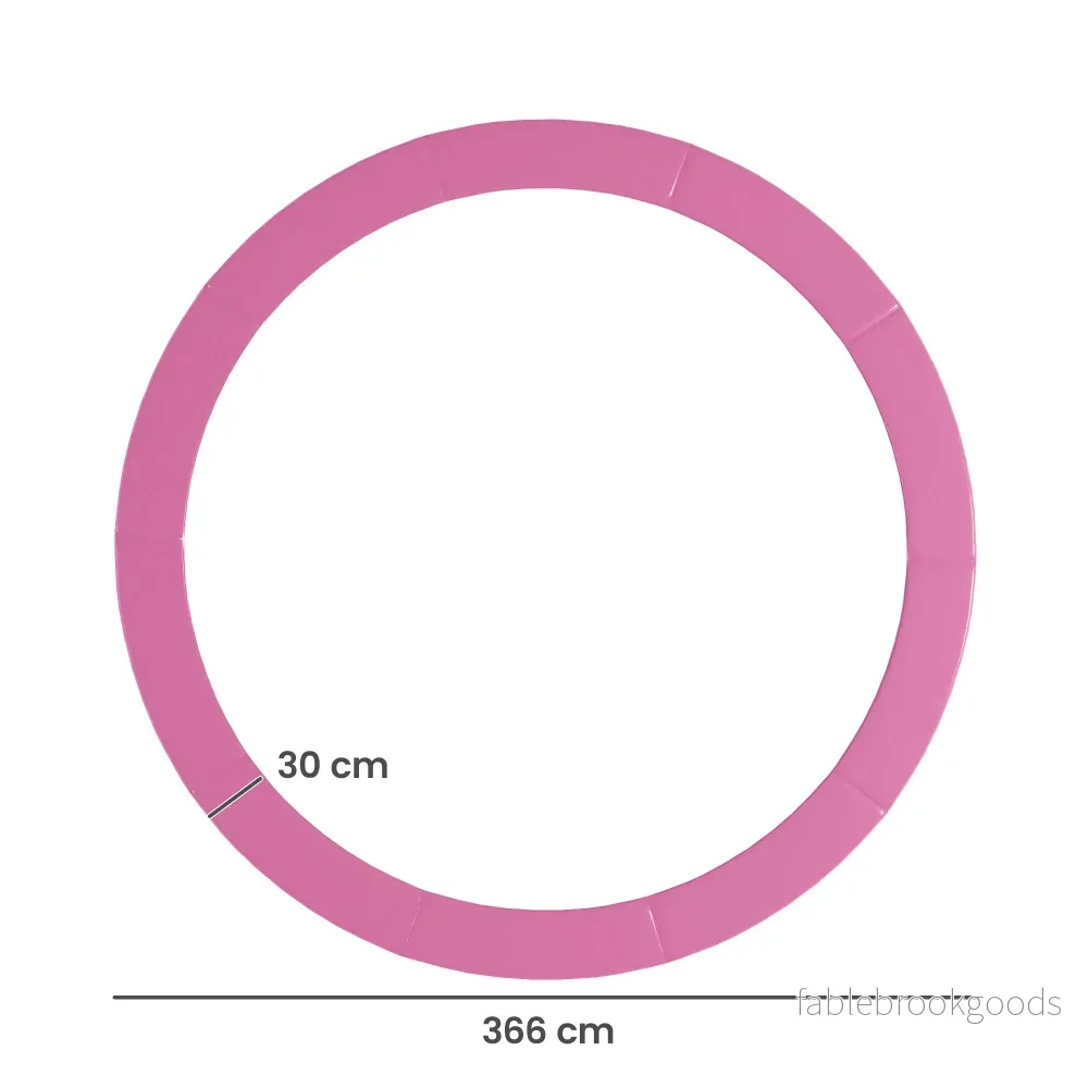 Trampolinskydd, Vattentätt, Rivtåligt, Ø366 cm, Rosa - Bild 3