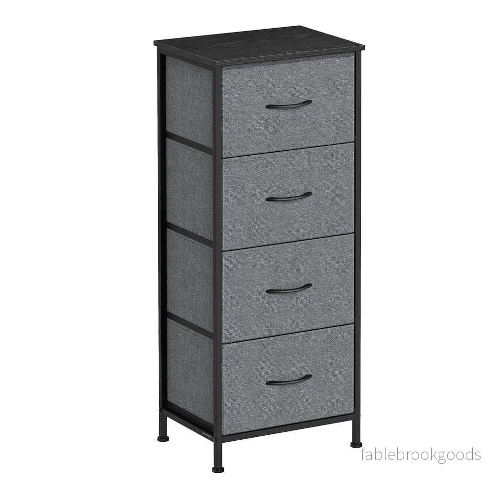 Kledingrek - Met Ophangstang en Legplanken - Zwart - 40 x