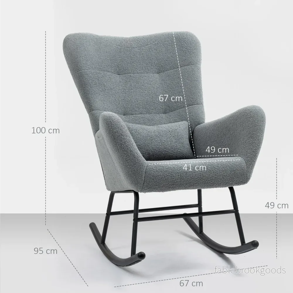 Grå gungstol med armstöd & svankstöd - Bild 3