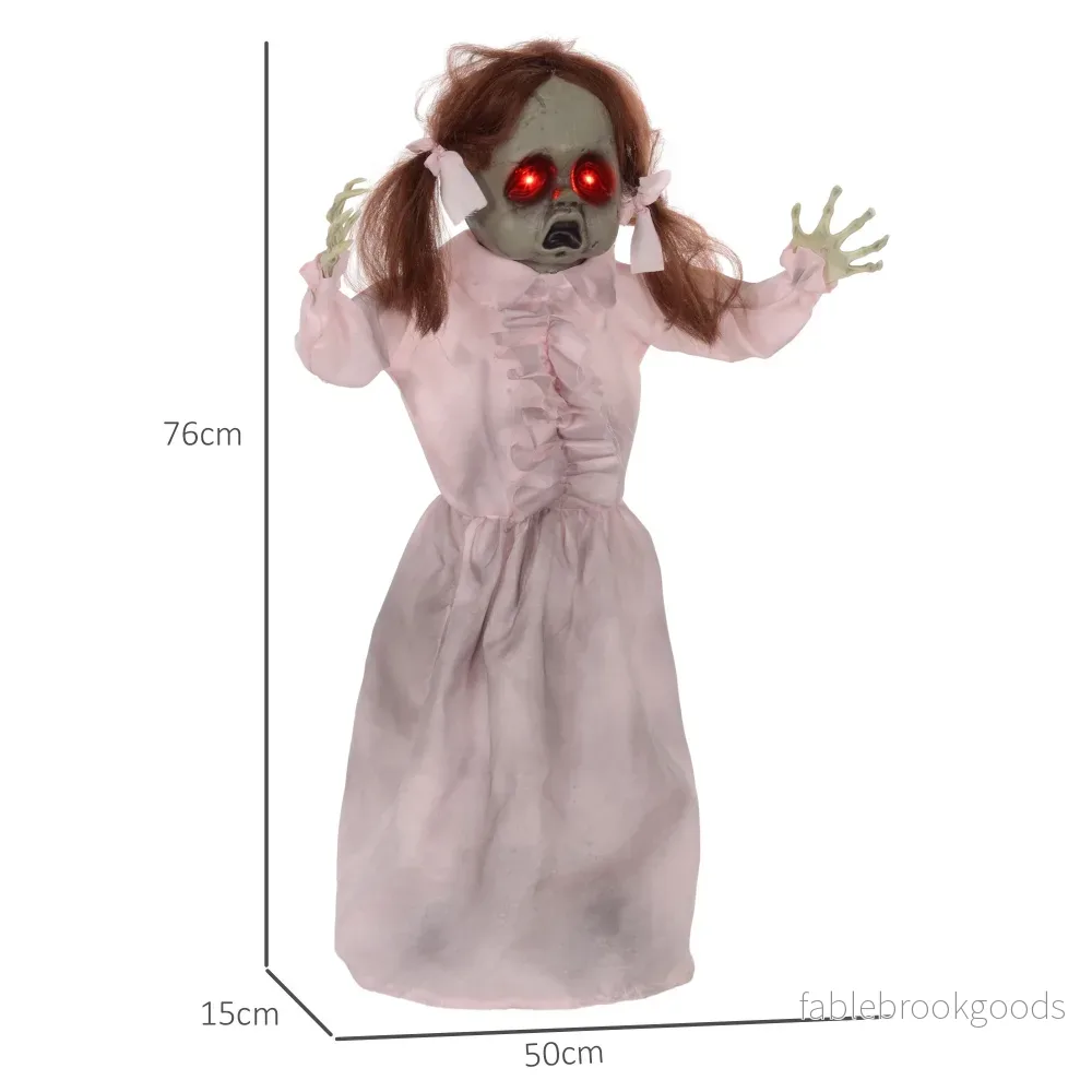 Animerad Halloweendocka, Ljud- och beröringsaktiverad, 76 cm - Bild 3