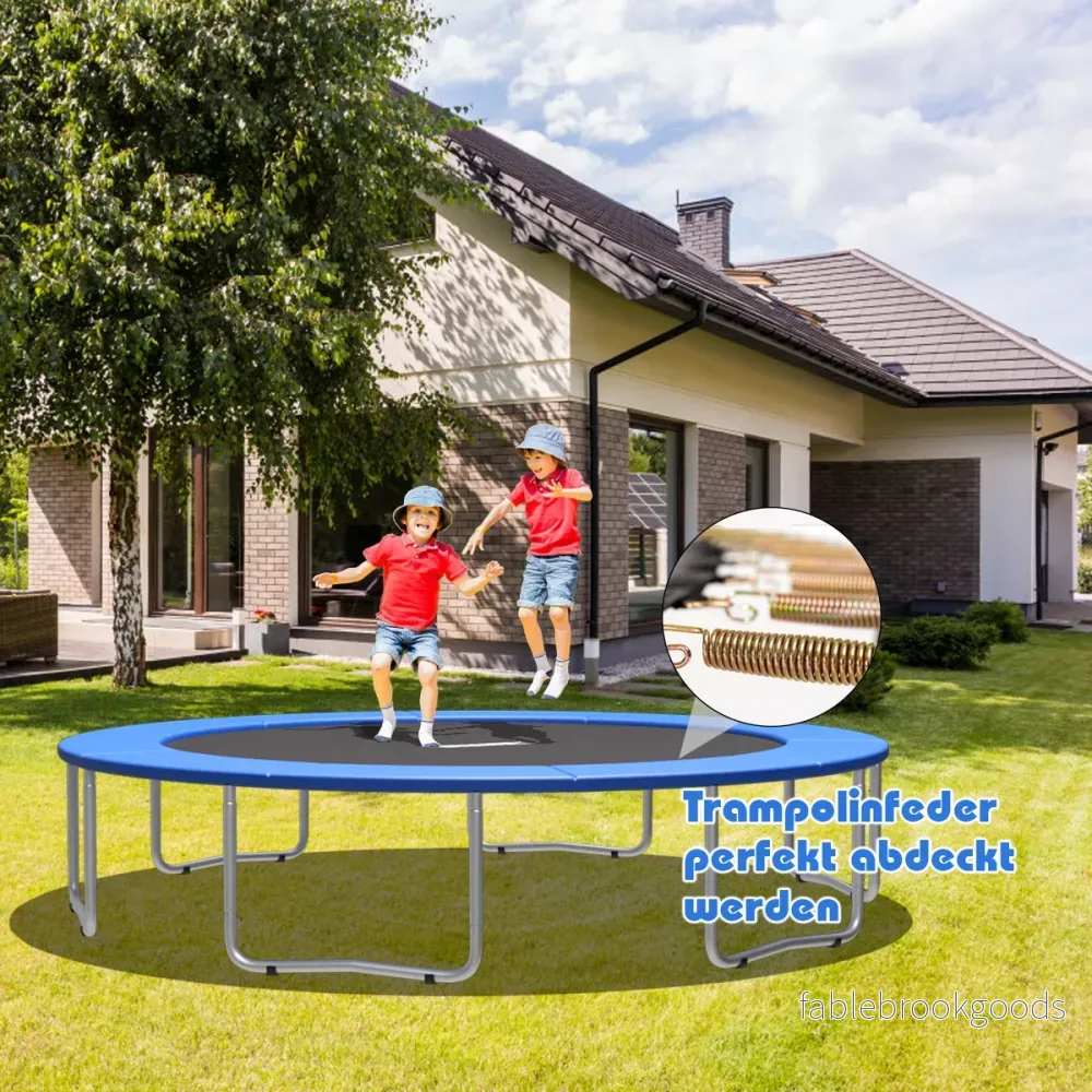 Studsmatta – madrass träning fitness gymnastik stoppning – 427 cm x 427 cm x 10 cm – Färgglad