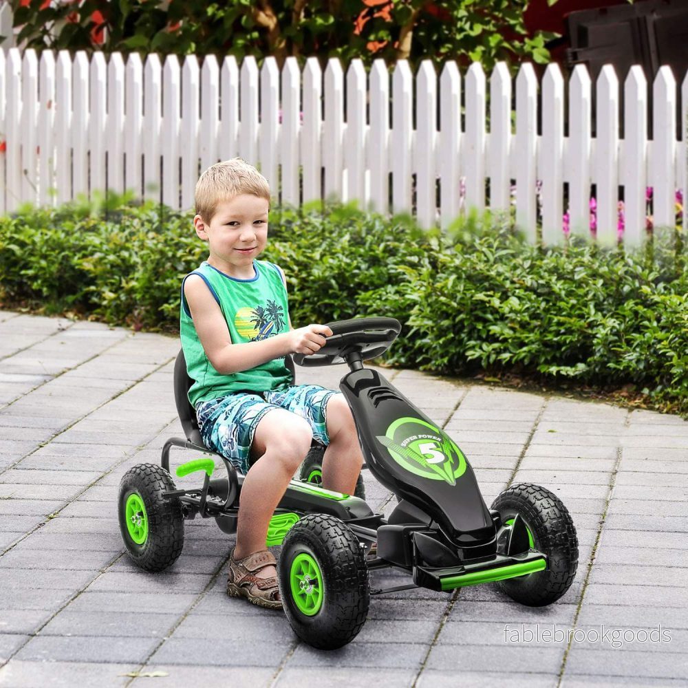 Gokart för barn med justerbar sits och handbroms - Bild 2