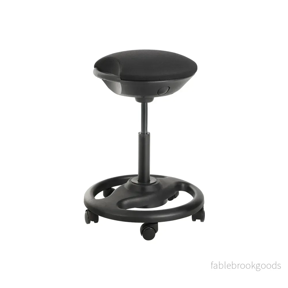 Arbetspall – Ergonomisk och vridbar – Svart