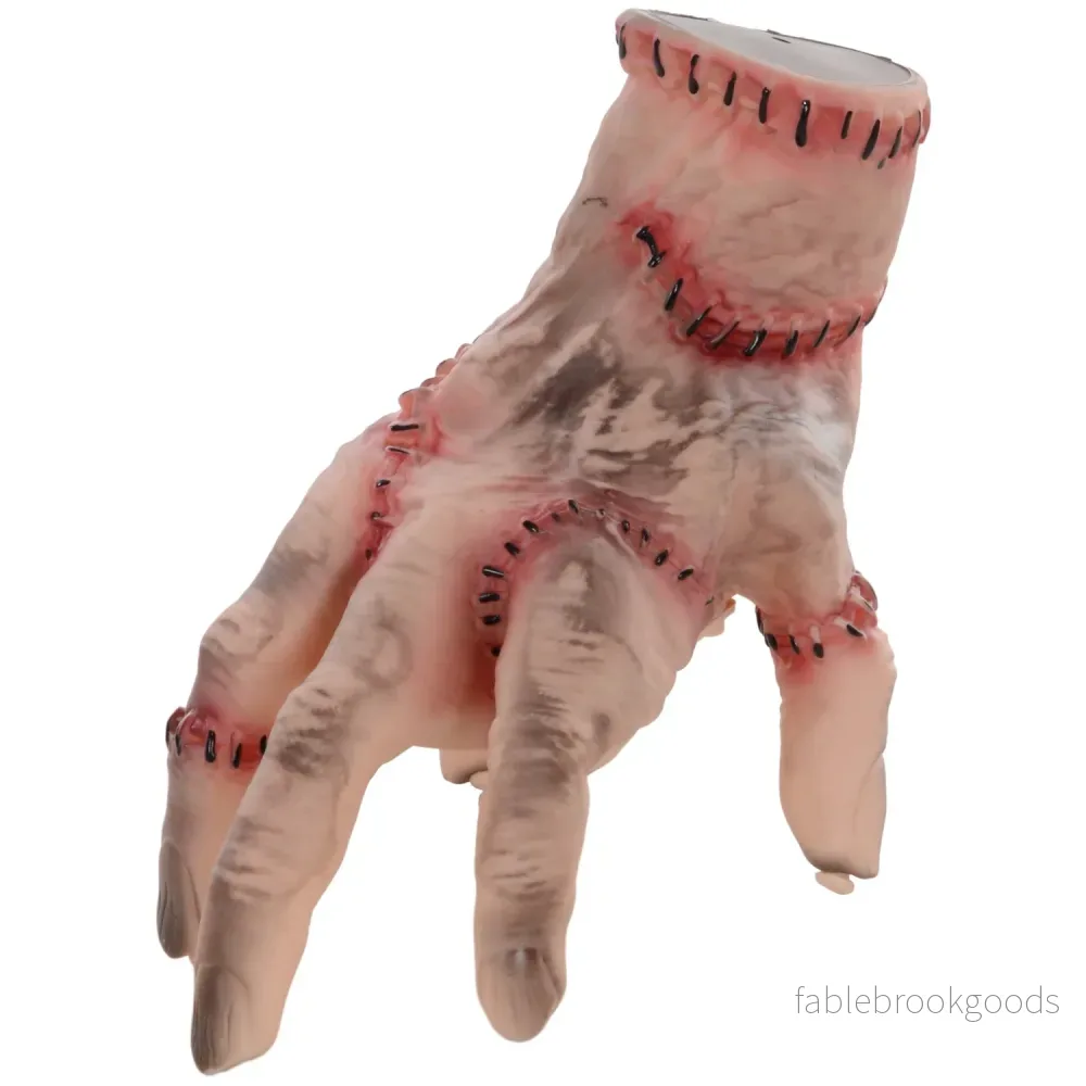 Realistisk 21 cm Halloween Scar Hand Prop med action och ljud Realistisk 21 cm Halloween Scar Hand Prop med action och ljud