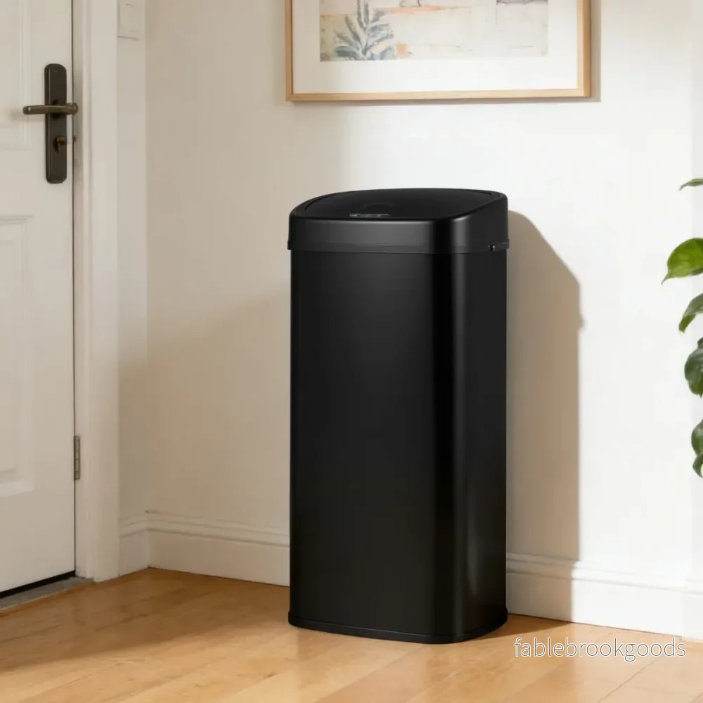 Automatisk – Soptunna med Sensor och Dual Zon Smart Sopkärl – 68 L – Svart - Bild 3