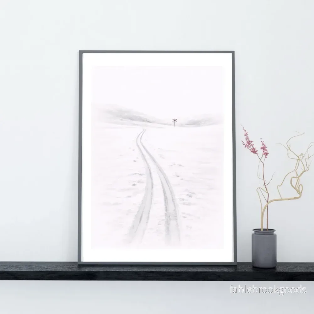 Skidspår i fjällen poster - Bild 2
