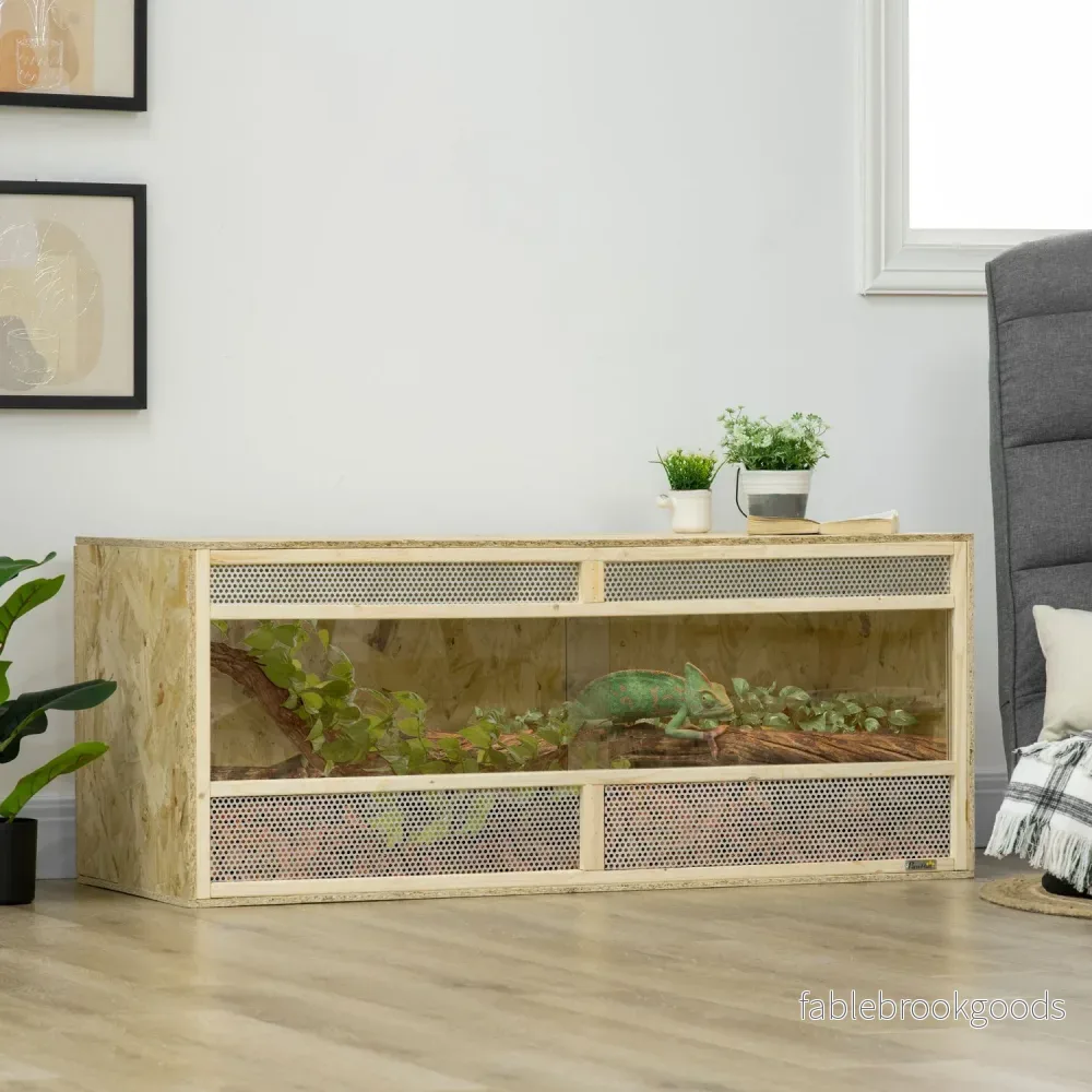 Glasterrarium, 120x50x50 cm, Ventilerad, Skjutdörr - Bild 2