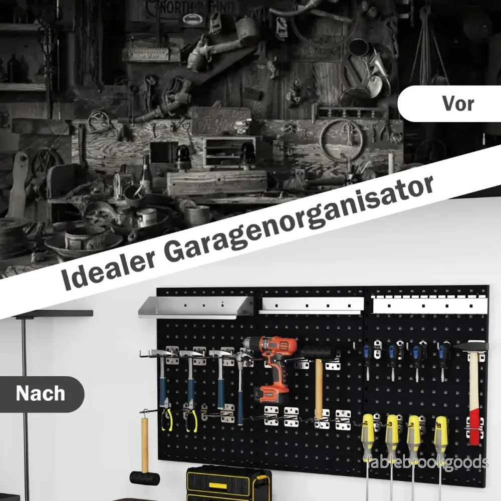 Tool – Wall Pegboard med och delade hängande tillbehör – 3 28 – Svart - Bild 2