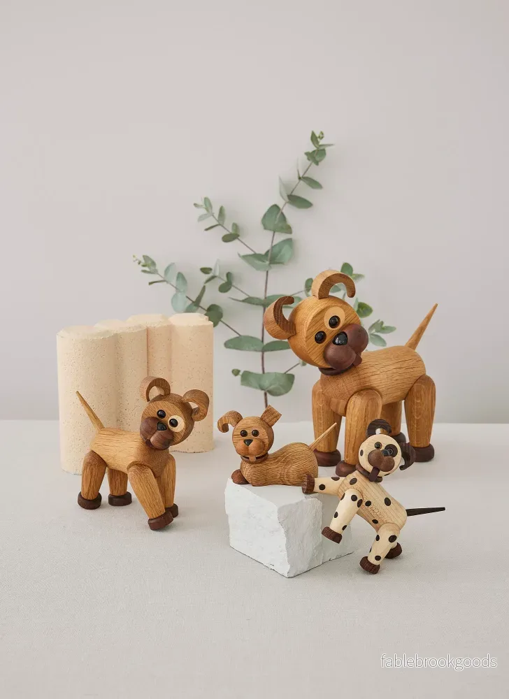 Happy – Trähund Dekoration 13,5 cm FSC® - Bild 2