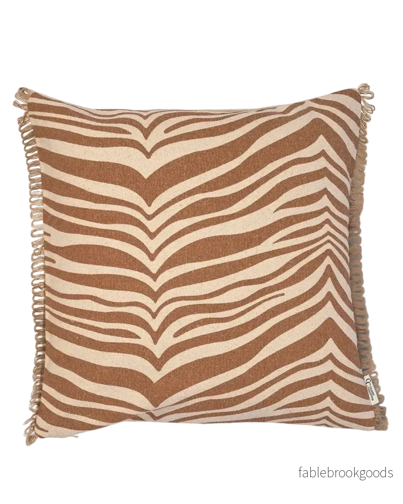 Kudde Zebra Glazed Ginger Kudde Zebra Glazed Ginger