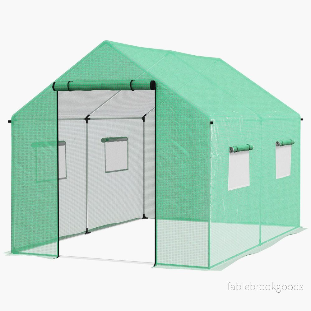 Vindtätt Folieväxthus 2x3x2m med UV-skydd