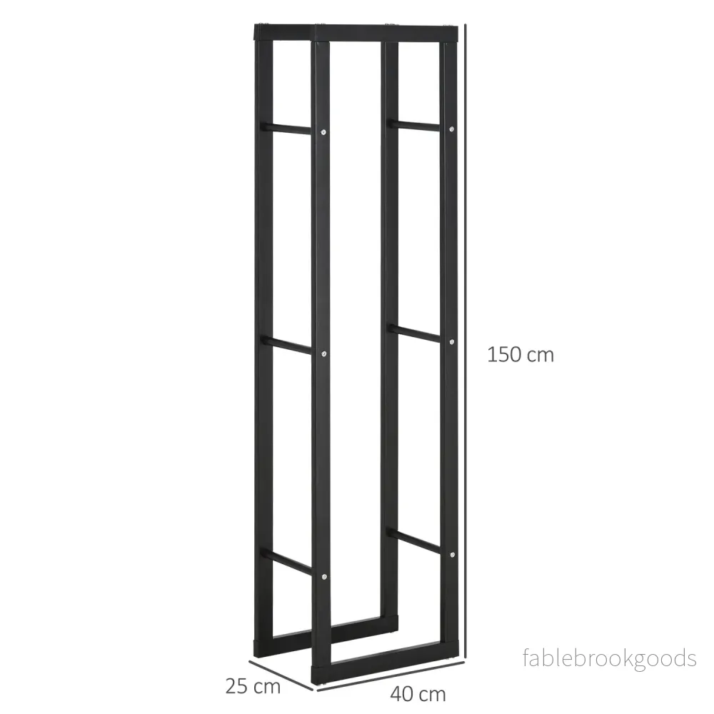 Vedställ, metall, 40x25x150 cm, rymmer upp till 100 kg - Bild 3