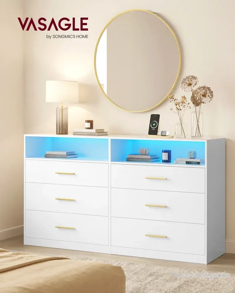 Commode - 40 x 119 x 81,2 cm - Wolkenwit - 10 kg per lade - 75 kg bovenpaneel - 39,9 kg - Bild 2