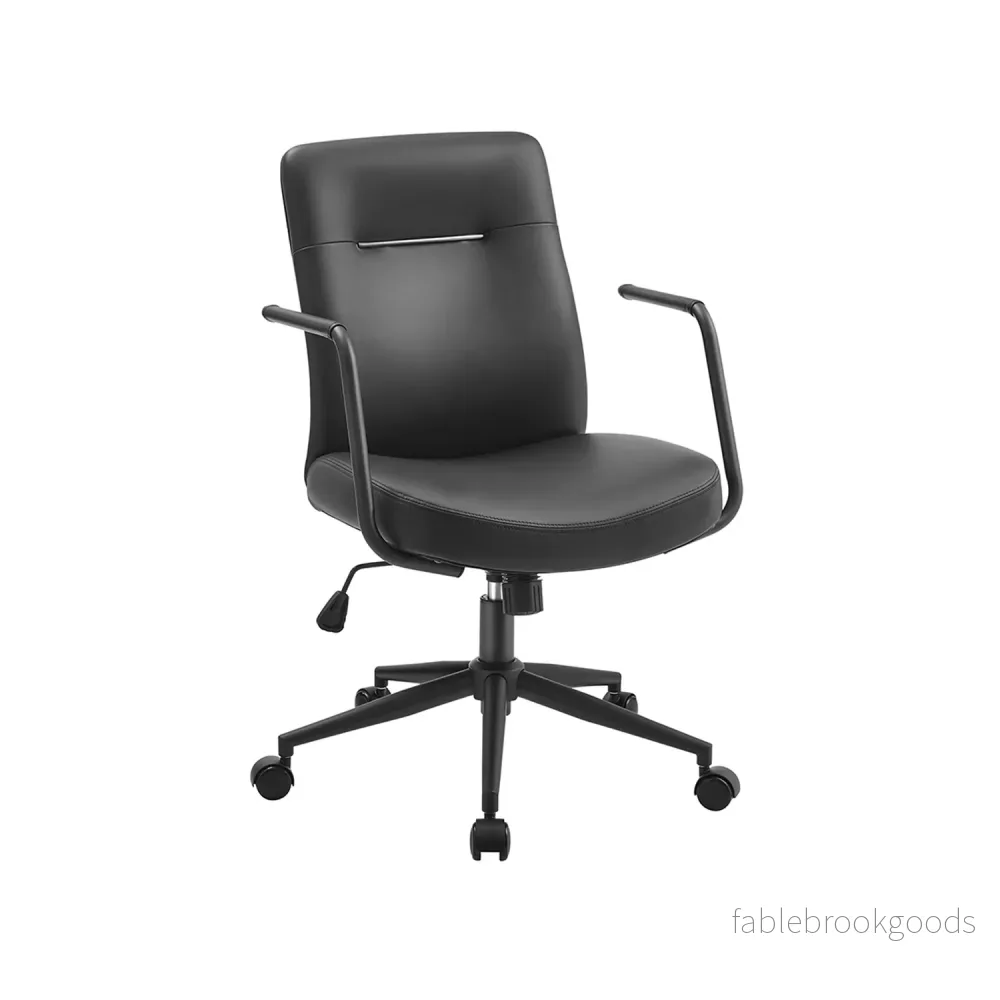 Kontorsstol – ergonomisk design – bläcksvart