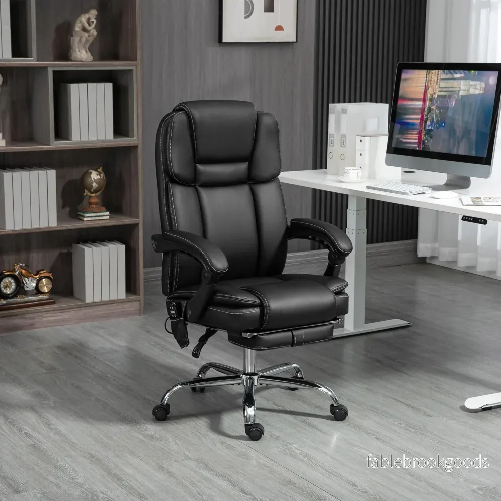 Ergonomisk kontorsstol med vibrationsmassage & värme - Bild 2