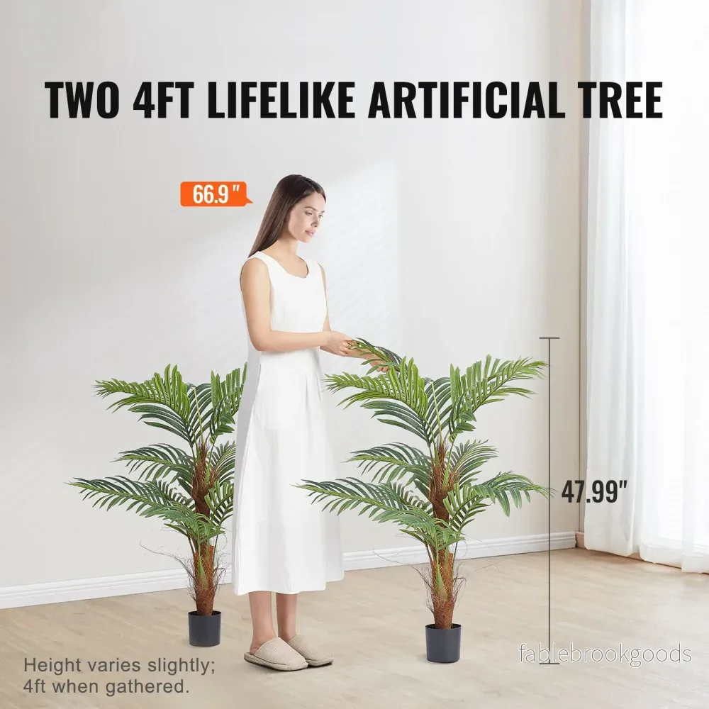 Konstgjord växt Betelpalm - 1,2 m - 2-pack - Bild 3