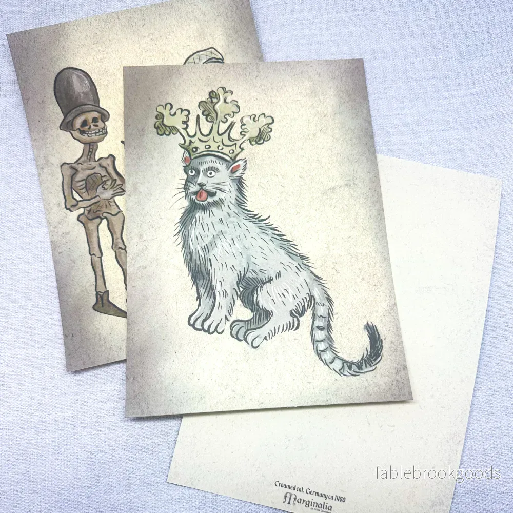 Stora Medeltida Vykort / Print A5