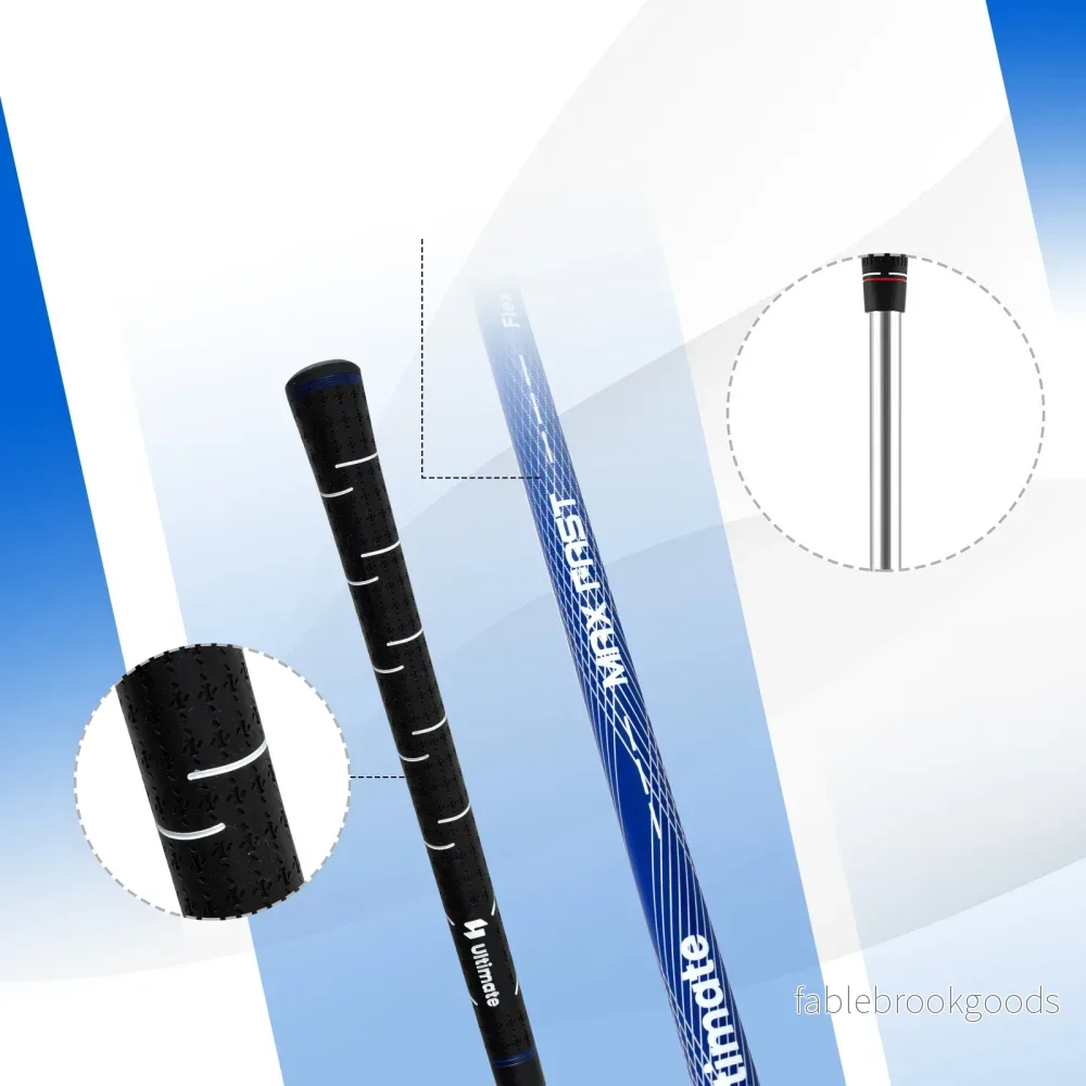 Herrar – Komplett Golfklubbor Set Delar Golfset Högerhänt med Golfbag – 15 – Blå - Bild 2