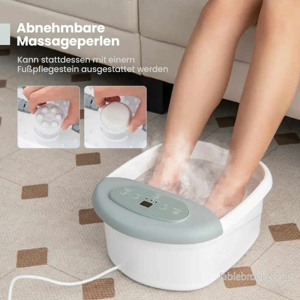 Fotmassager – Fotbad med löstagbar pedikyrsten timmes automatisk avstängning – 1 – Grå - Bild 3