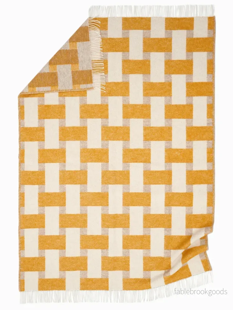 Pläd Weave Gul Pläd Weave Gul
