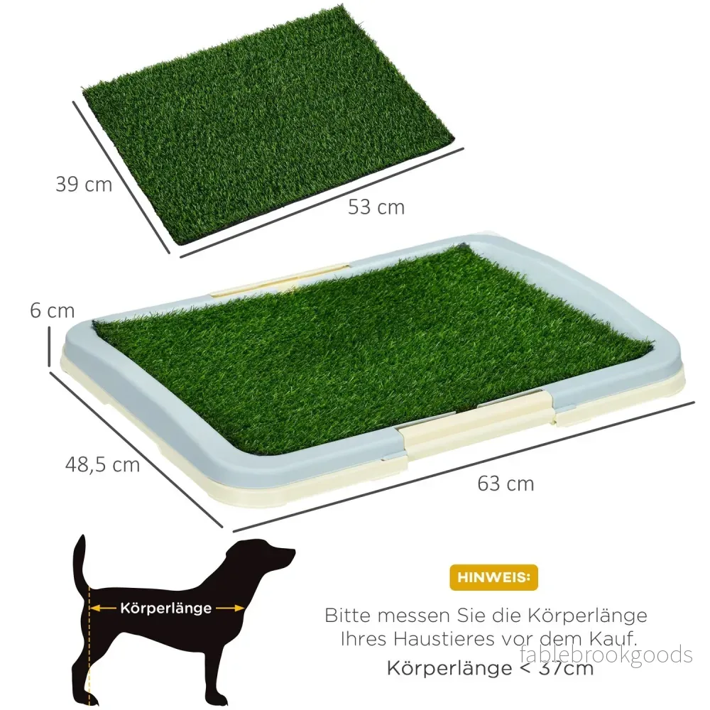 Konstgräs hundtoalett, blå, 63x48,5 cm - Bild 3