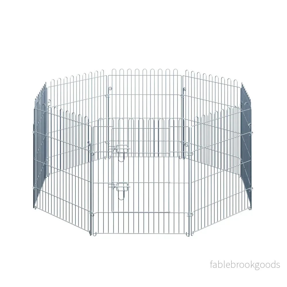 Valphölje utomhus, 8-panels lekhage, säker och stabil
