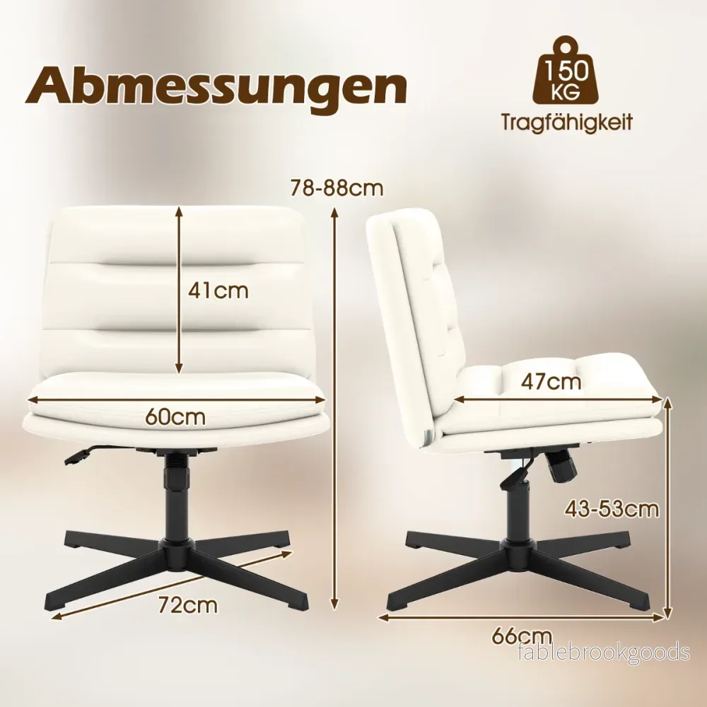 Schneidersitz – stol med tjock stoppning höj och sänkbar – Vit - Bild 2