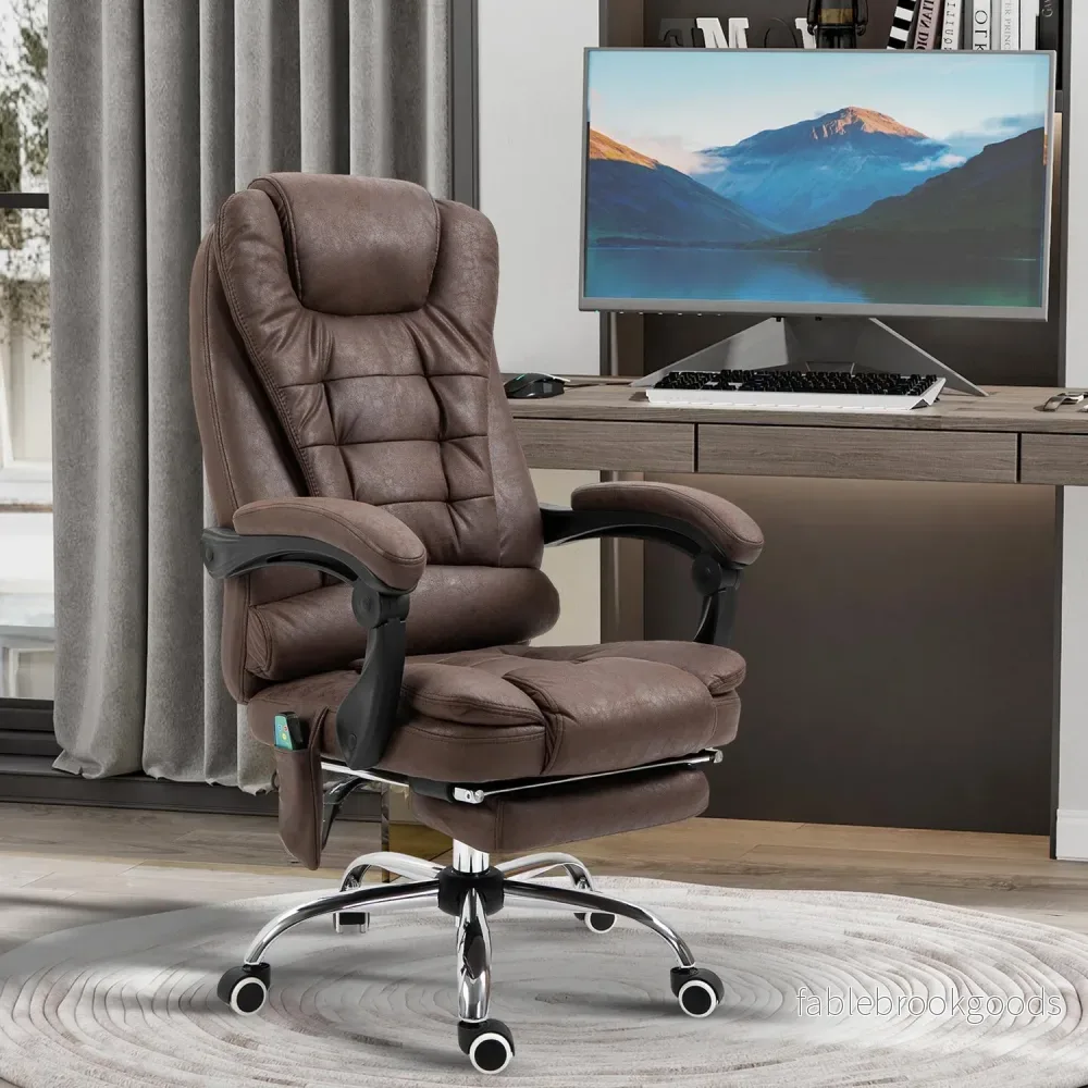 Ergonomisk kontorsstol med massage, lutning och värme - Bild 2
