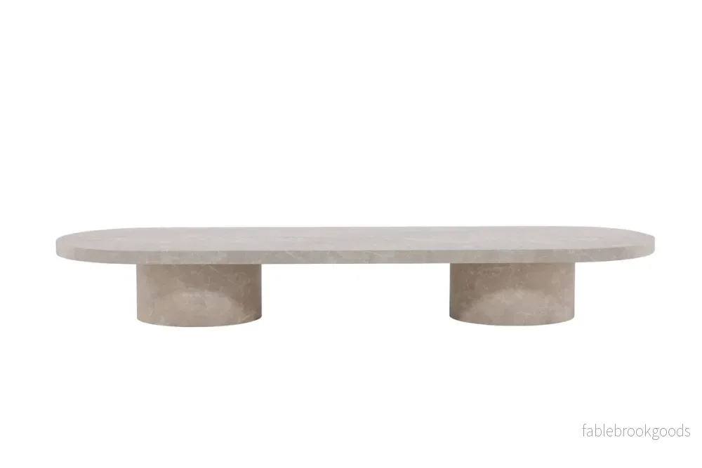 Narvik Soffbord 190 × 60 Beige – Modernt Skandinaviskt Soffbord | Venture Home - Bild 2