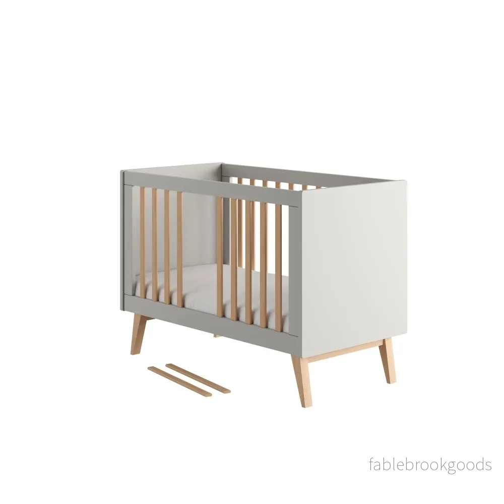 Sara Cot, 2 growing functions 120x 60 cm Grey color - Bild 3