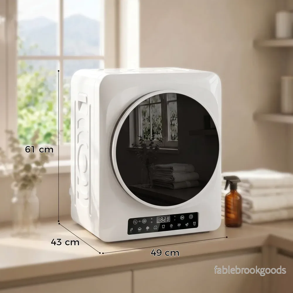 Kompakt ventilerad torktumlare, 5 kg 1000 W, vit - Bild 3