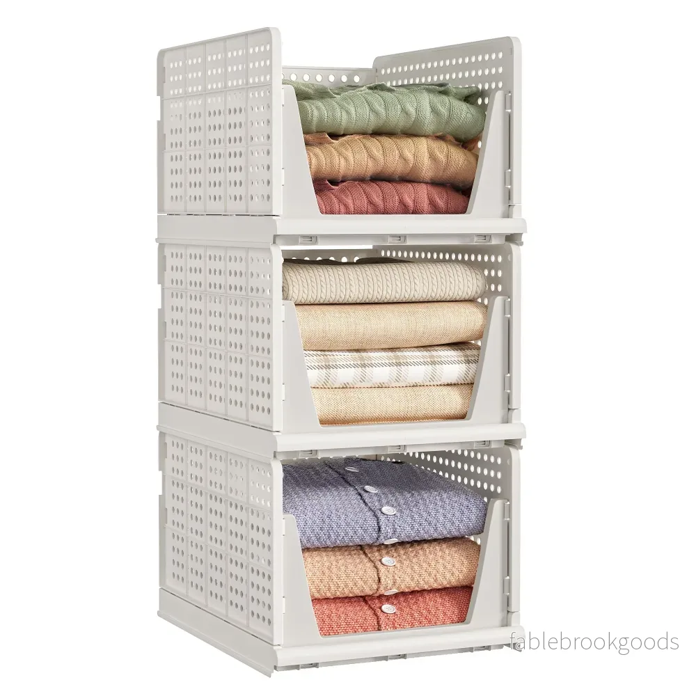 Lade-organizer – Opvouwbaar – Set van Meerdere Boxen – Wit – 43 x 33 x 25 cm Lade-organizer – Opvouwbaar – Set van Meerdere Boxen – Wit – 43 x 33 x 25 cm