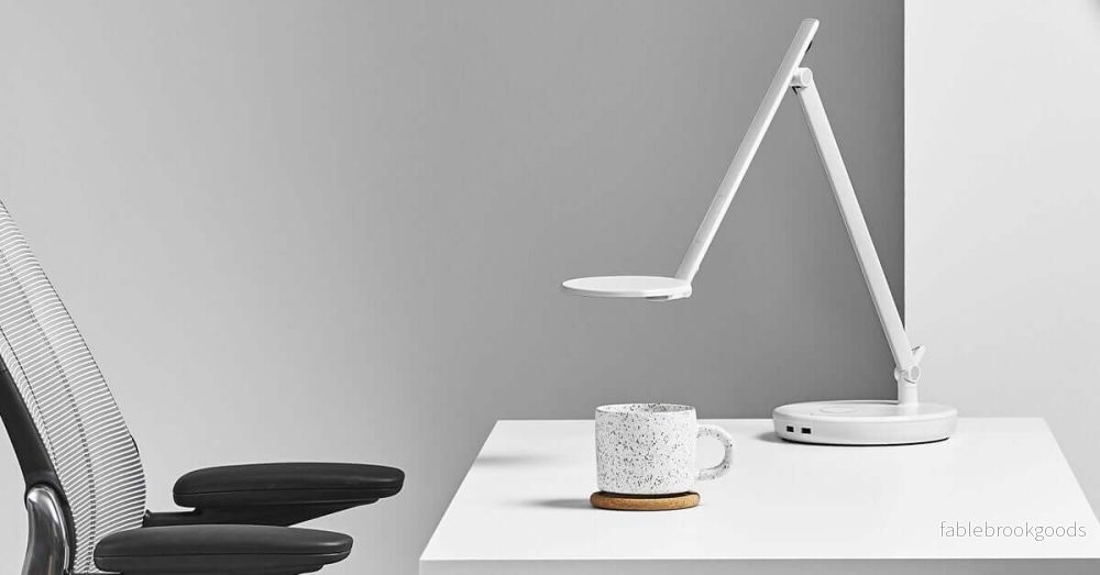 Nova bordslampa, vit - med bordsfot - Bild 2