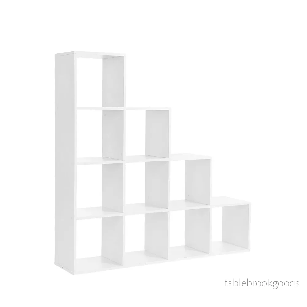Bokhylla – 10 kubfack – Ståskåp – Vit - Bild 2