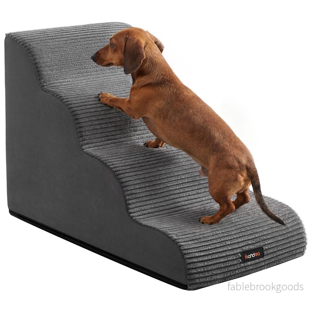 Hondentrap – Met Antislip Treden – Voor Kleine Honden – Leigrijs – 72 x 40 x 50 cm Hondentrap – Met Antislip Treden – Voor Kleine Honden – Leigrijs – 72 x 40 x 50 cm