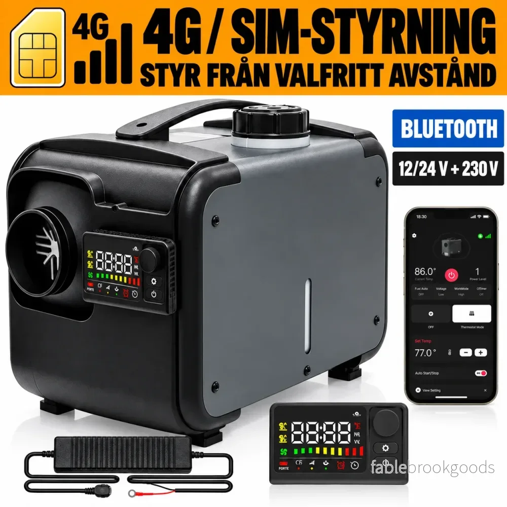 Dieselvärmare 8 kW 4G SIM-kortsstyrning Dieselvärmare 8 kW 4G SIM-kortsstyrning