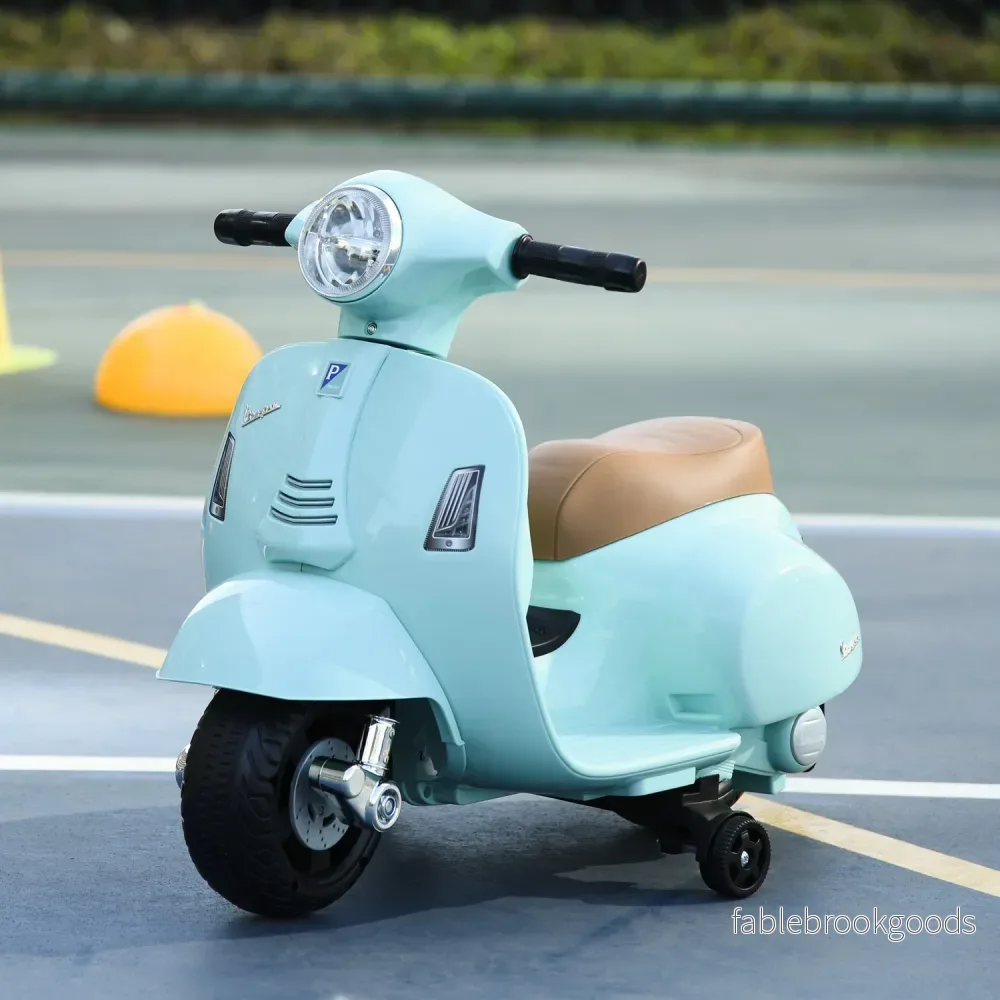 Electric Ride-On Vespa för barn, 18-36 månader, grön - Bild 2