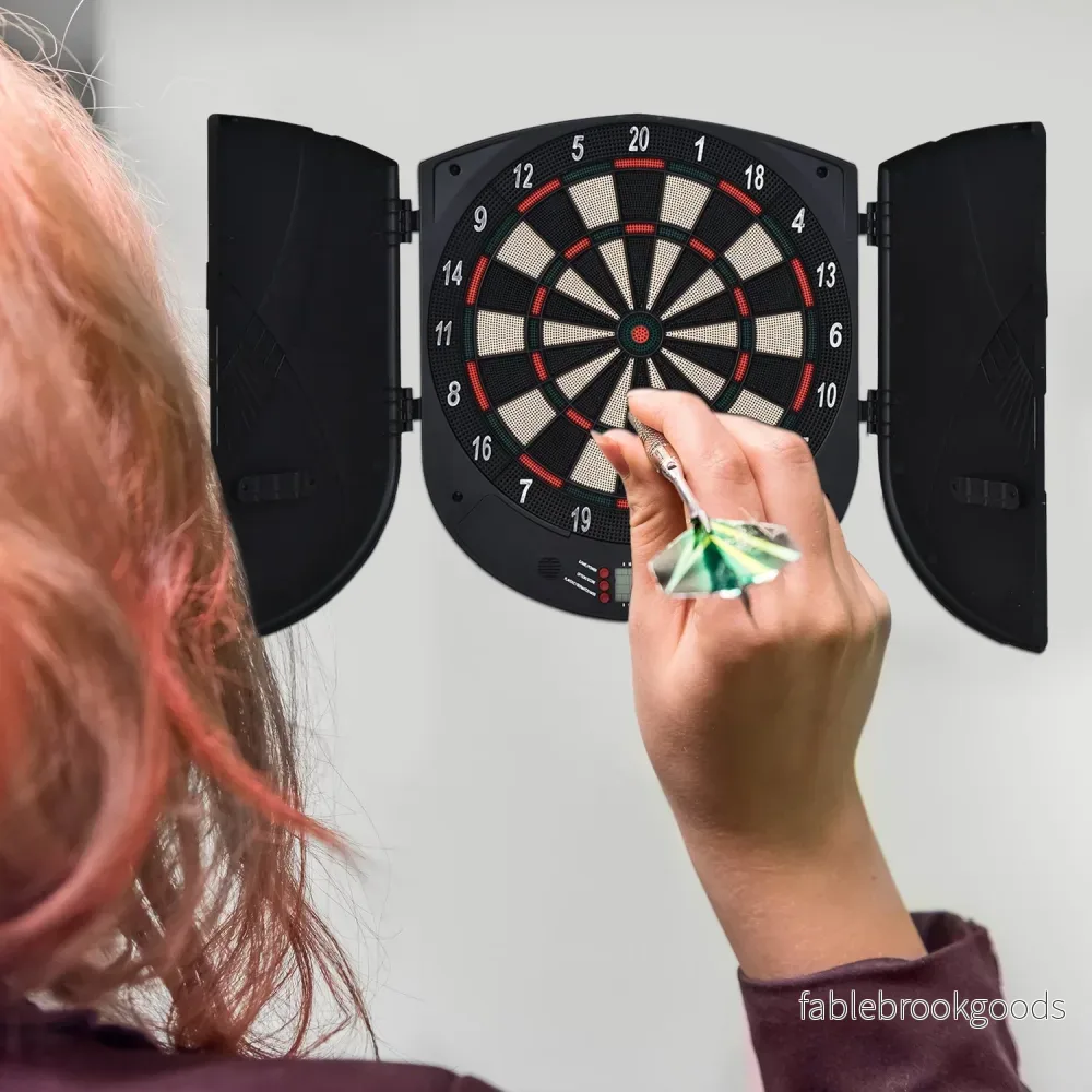 Elektronisk darttavla med dörr, automatisk poängsättning, 26 spel - Bild 2