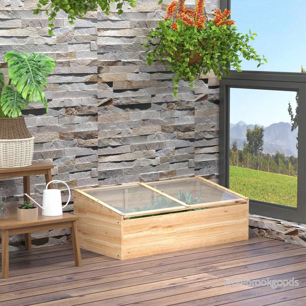 Växthus Trä Kallram Box – Gran Wood, 100x50x35 cm - Bild 2