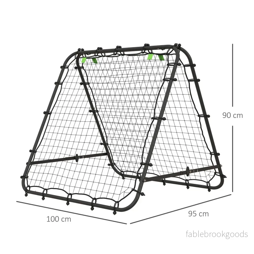 Football Rebounder Net – Dubbelsidigt, justerbart stål - Bild 3